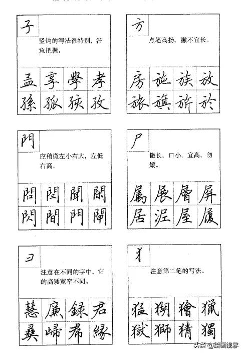 钢笔字写得好看的技巧,钢笔字入门教学点的写法