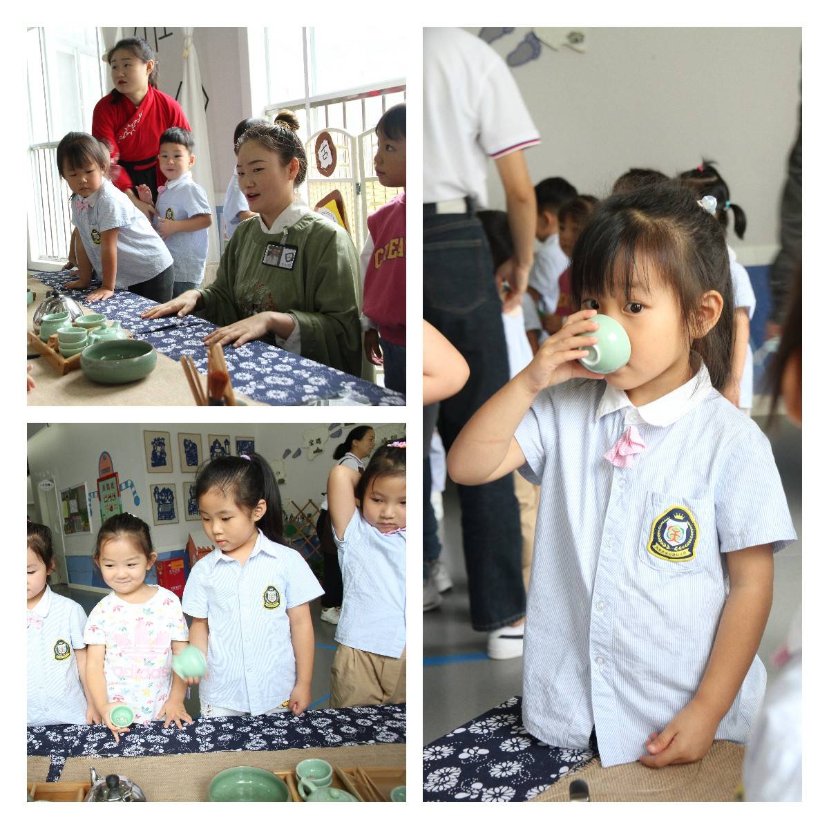 “国韵迎新·童趣古玩”西安天资贝恩幼儿园开学典礼满满国风