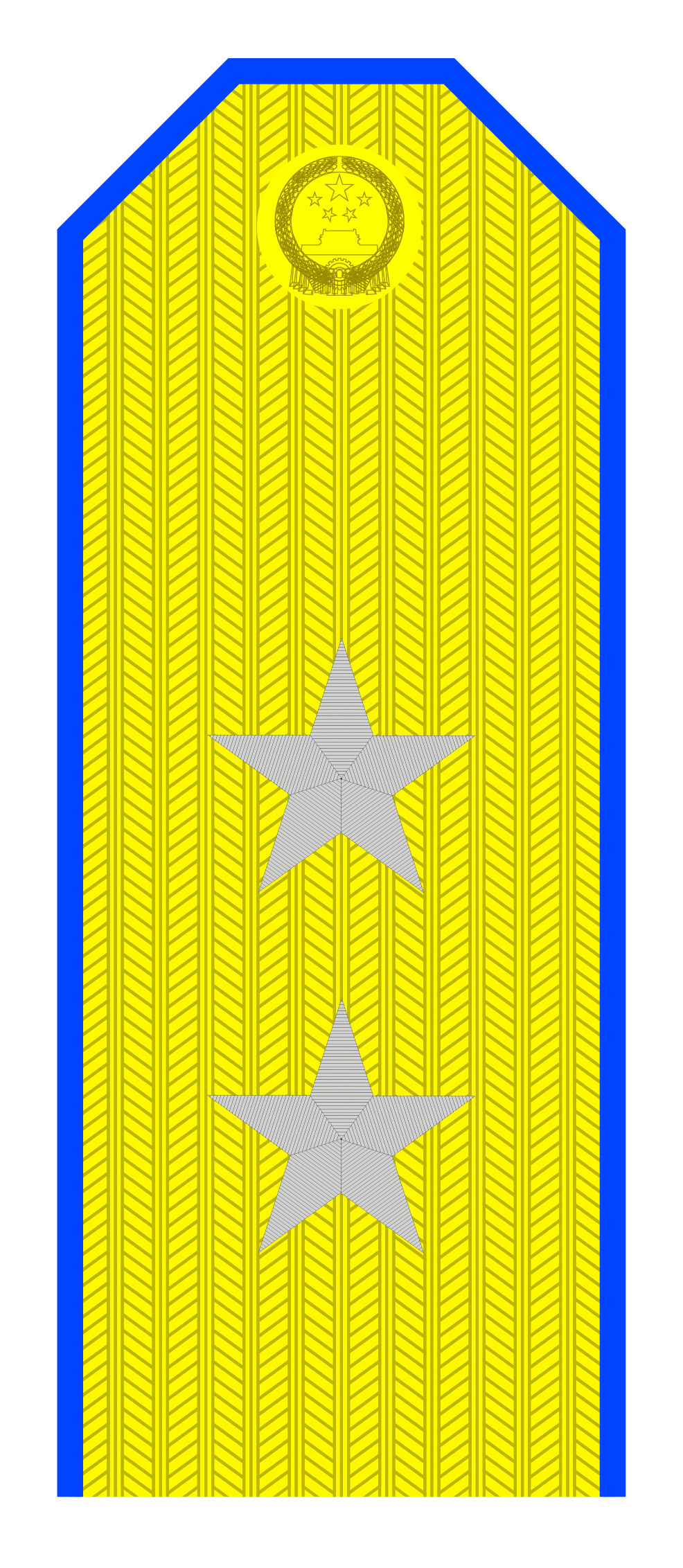 50年代解放军军衔肩章图解,55式上将军衔肩章