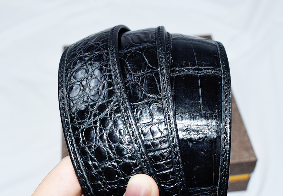 「验货」V.V.Brown鳄鱼皮皮带