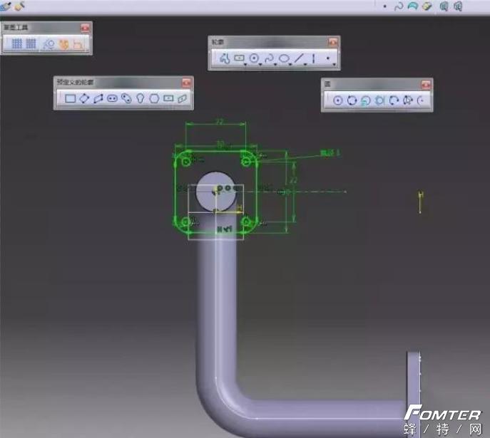 catia零件设计轮廓命令在哪里,catia两个零件怎么成一定角度装配