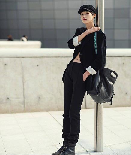 韩流风又起来了，短款夹克+卷边牛仔裤，帅气得不行，第5套更好看