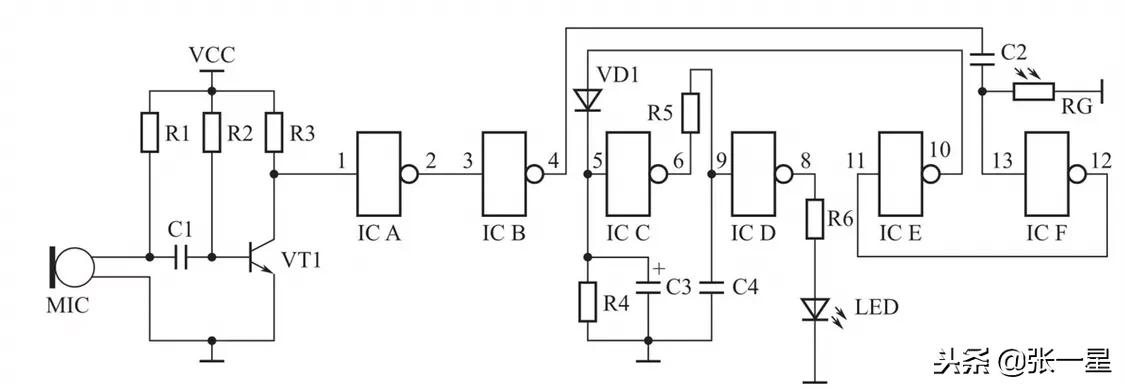 声光控延时灯线路图,光控延时灯原理