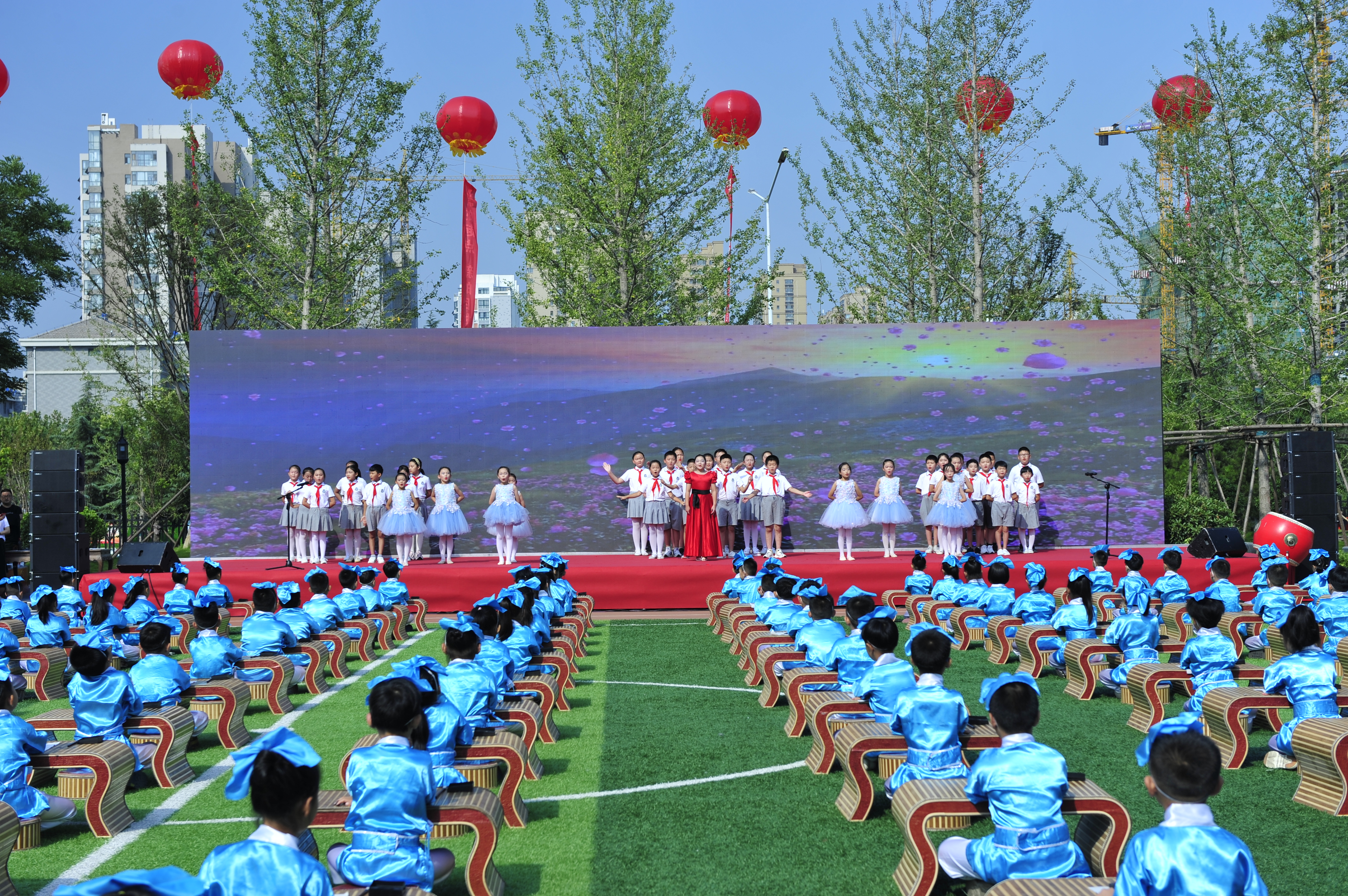 家国情、文明行、根脉传!潍坊高新金马公学举办不一样的开学典礼