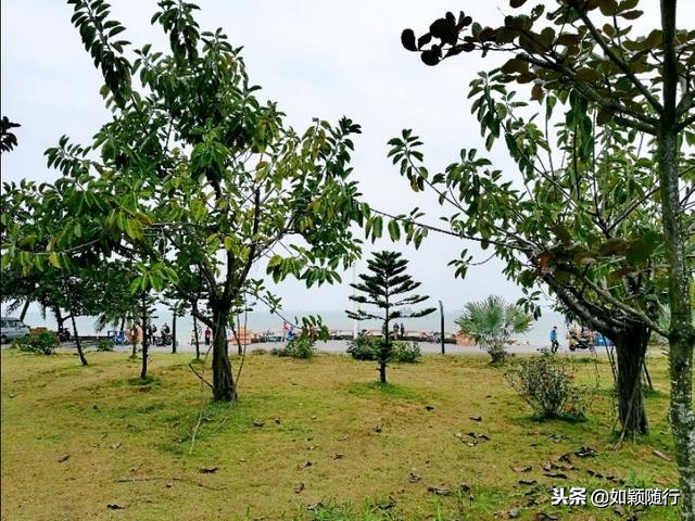 海口西金银广场到西秀海滩位置,海口离市区最近的海滩