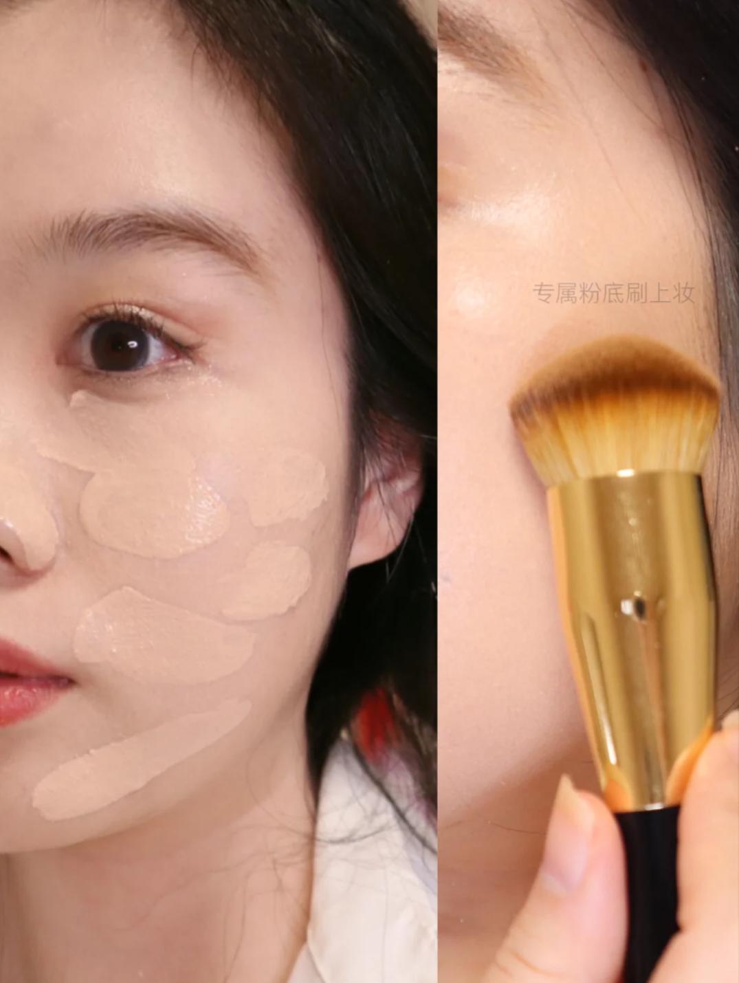 迪奥和纪梵希遮瑕棒,持妆粉底液混合纪梵希滋润粉底液