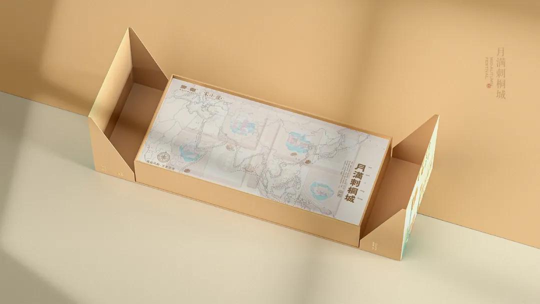 国潮风格的礼盒包装设计,融合中国传统文化的设计