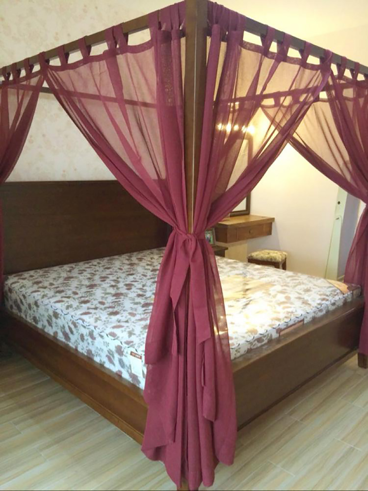 床幔怎么布置好看,床品怎么搭配窗帘