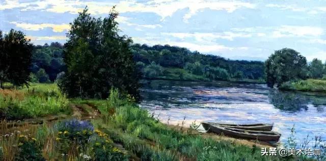 俄罗斯现代油画风景油画作品欣赏,可以让人美哭的风景