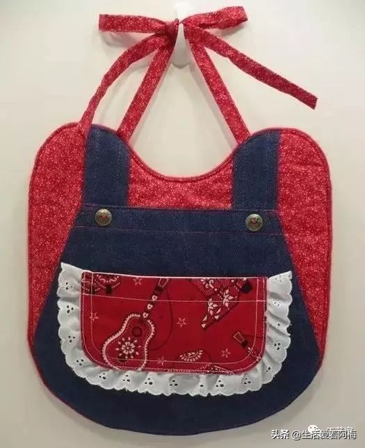 1-3岁宝宝专用围兜有袖子,宝宝布兜制作方法