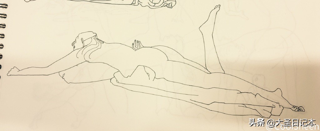 漫画现场临摹,人物写生漫画速写