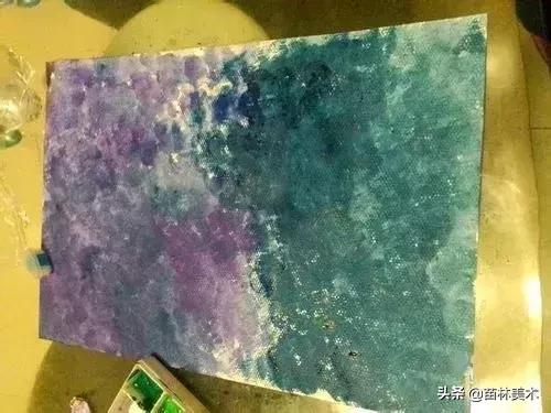 用水彩笔画星空怎么画,简单又好看的水彩星空