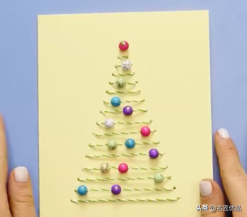 圣诞节手工礼物制作圣诞卡,2020年最火的简单易学的圣诞手工