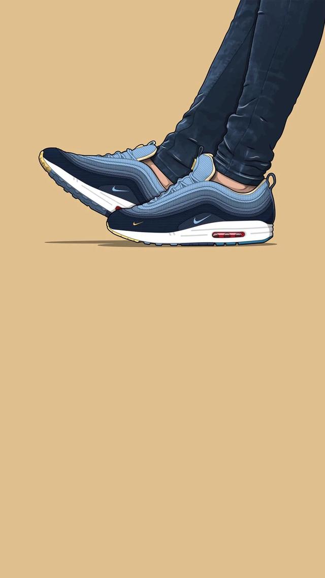 耐克潮鞋壁纸,手绘潮鞋壁纸