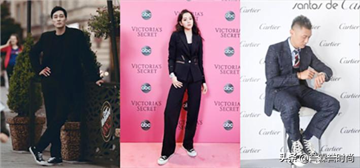 当“西服”邂逅了“匡威”，严肃的西服就会轻松驾驭，天作之合