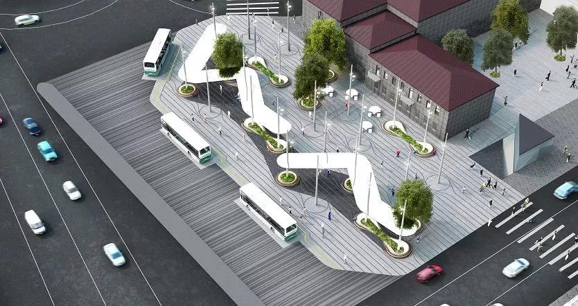 道路设计效果图,个性路面设计