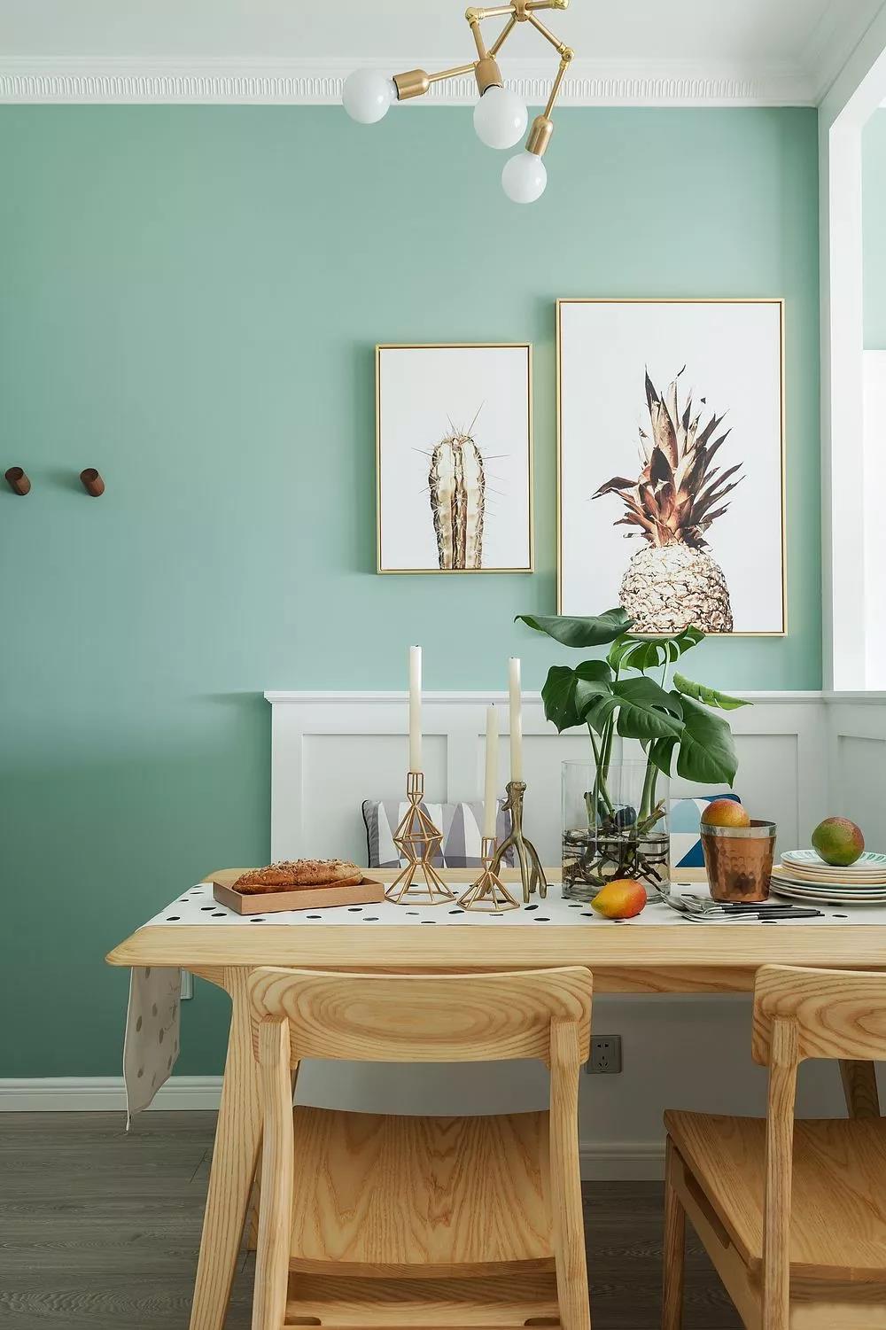 卧室绿色全屋乳胶漆,小户型房子刷乳胶漆好看