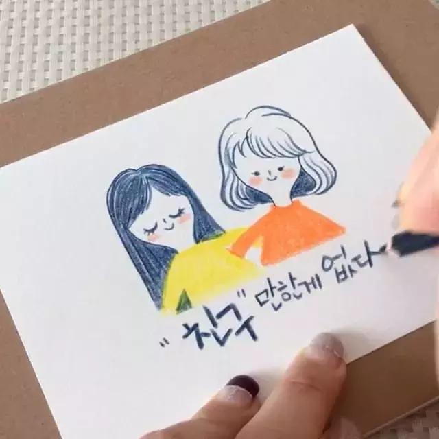 哈士奇的简笔画图片用彩铅画的,儿童彩铅简笔画6-12岁美观小人