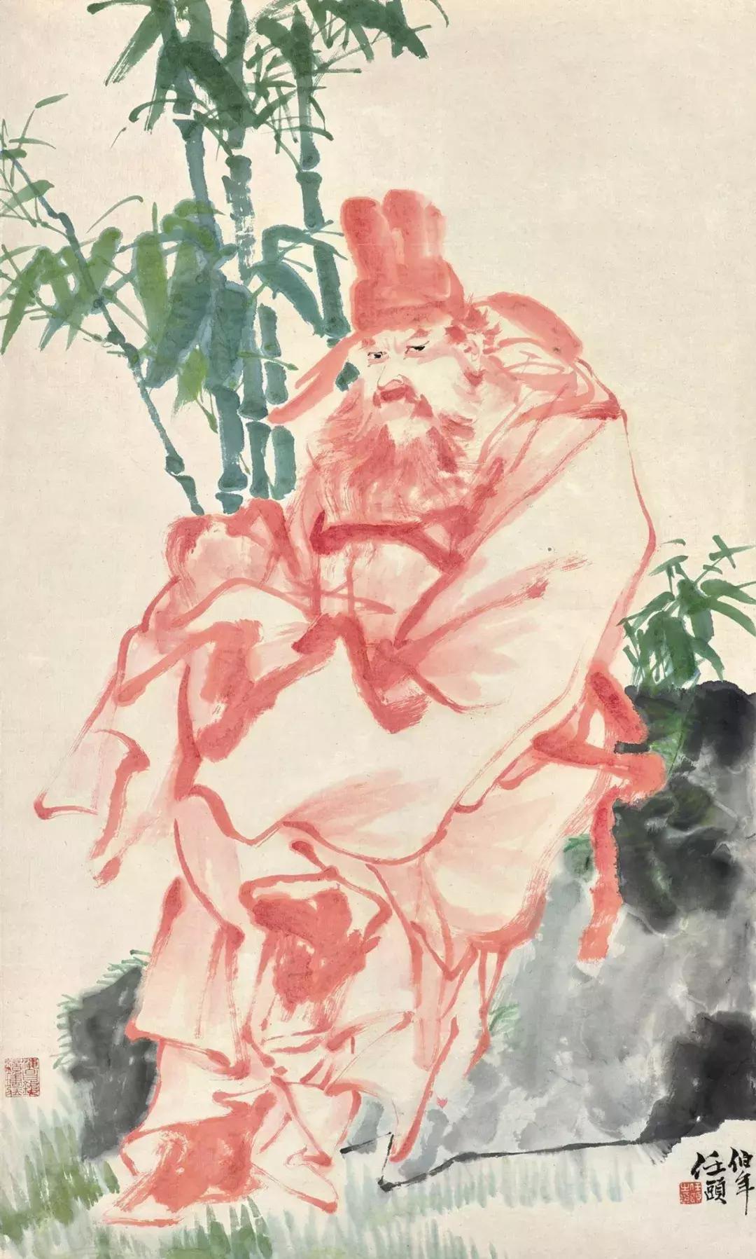 任伯年人物写意画 (任伯年人物白描图)