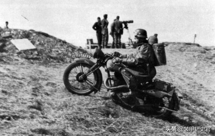 看看二战时德国的战地美团外卖，送餐员装备各型豪华摩托