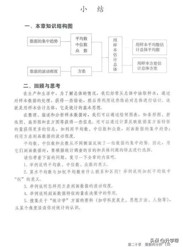 华师大八年级下册数学知识点总结,八年级下册数学华师大版预习笔记