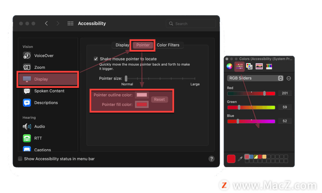 怎么设置mac鼠标指针的样式,mac鼠标箭头颜色能变吗