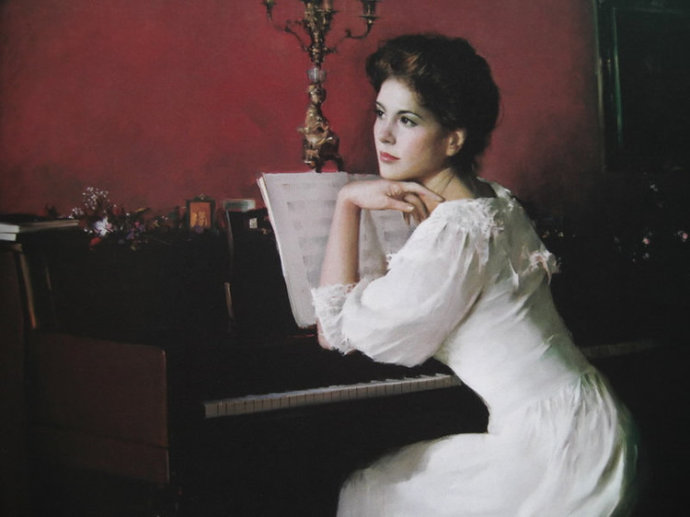 中国油画大师何岸油画欣赏,何岸油画风景写生作品