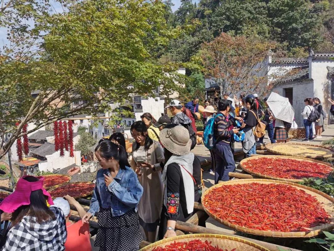中国最美秋色篁岭晒秋,篁岭体验闻名遐迩的晒秋
