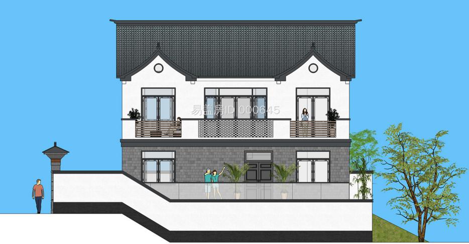 宅基地西高东低,坐西朝东宅基地设计图