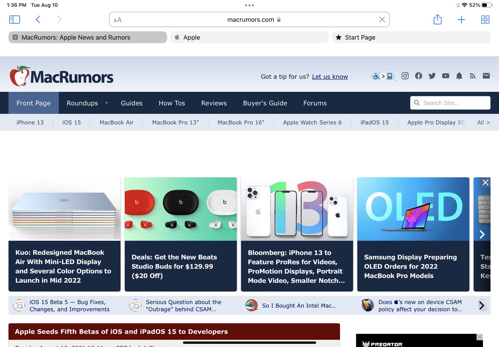 ios15beta5体验怎么样,苹果ios15beta5续航