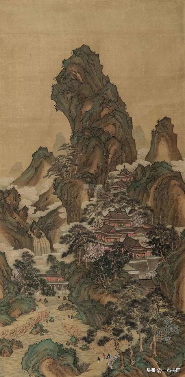 明仇英拍卖60亿的作品,明仇英桃源仙境图临摹