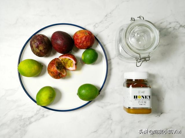 百香果柠檬蜜怎么做不用冷冻,饮品制作家庭柠檬百香果不用蜂蜜