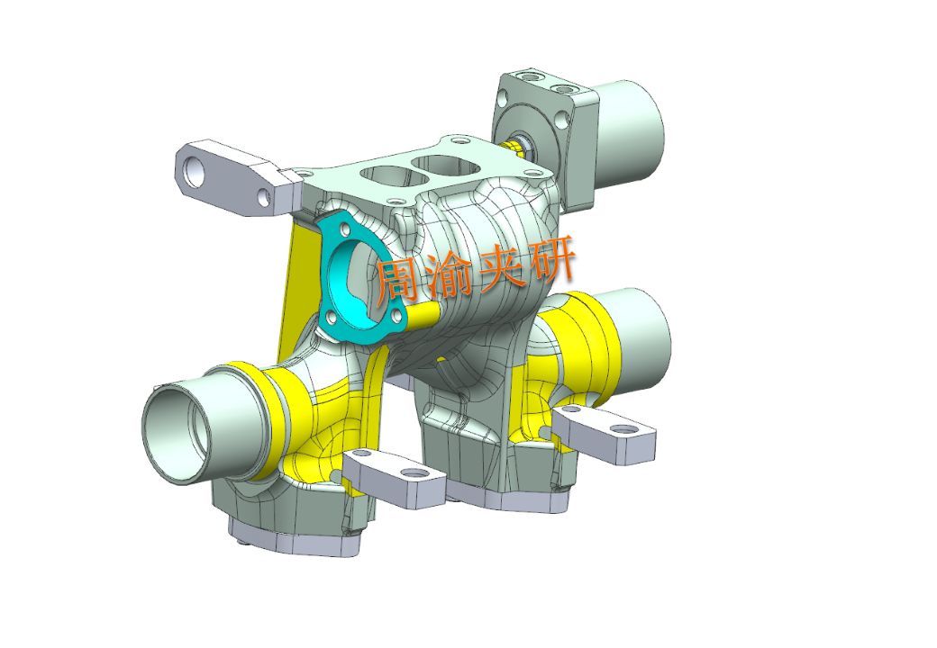 一种数控车床液压夹具,立式液压涨紧夹具