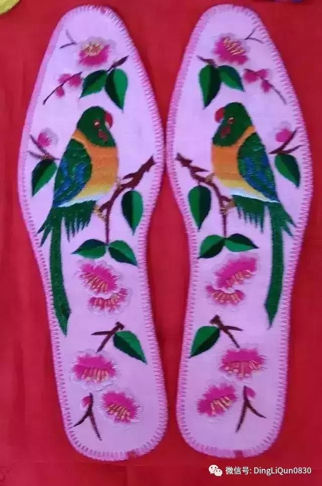 鞋垫手工刺绣最好看复杂的图案,刺绣作品展示简单