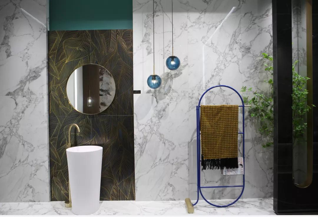 冠星王澜系列展厅效果,冠星王陶瓷佛山总部展厅