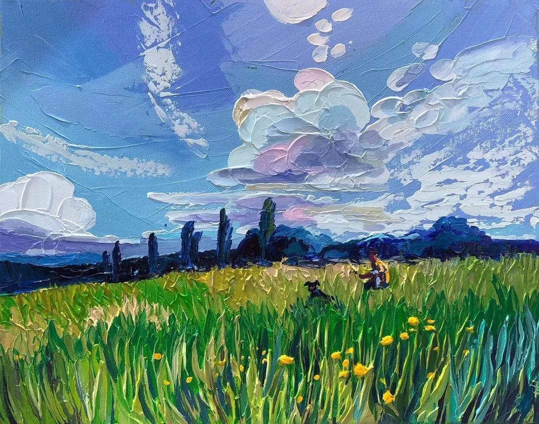 巨幅油画抽象零基础怎样画,油画基础知识油画风景应该怎么画