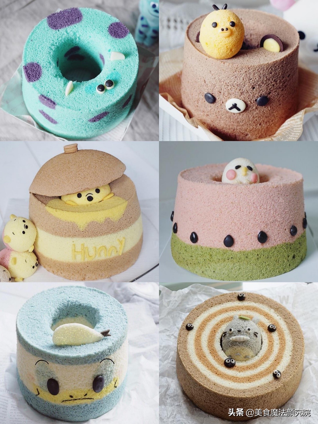 雪芳蛋糕图解,绿白奶油蛋糕简单好看造型