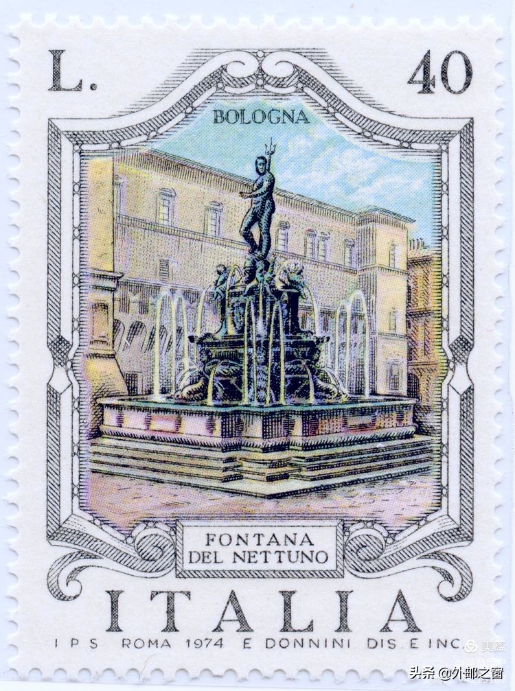 意大利1998年发行雕刻版邮票,意大利存世18个月的邮票