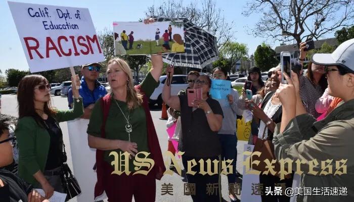 加州性别教育过激？家长至橙郡教育局抗议