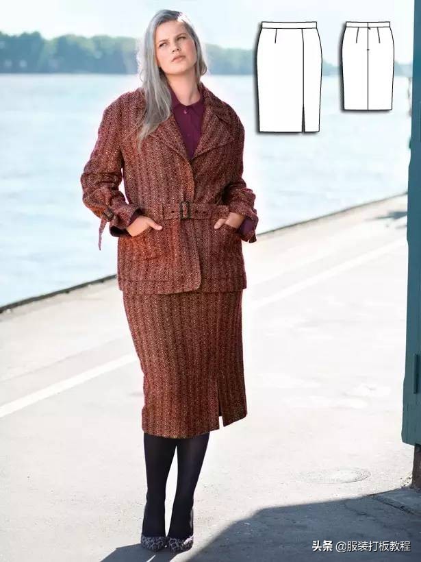 时装设计图手绘教程,服装制版图案大全