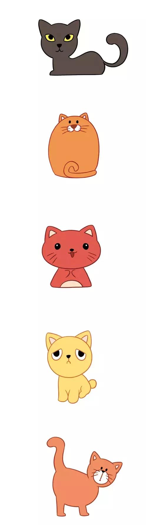 简笔画小动物100种可爱海底动物,6-12岁儿童绘画简笔画小动物