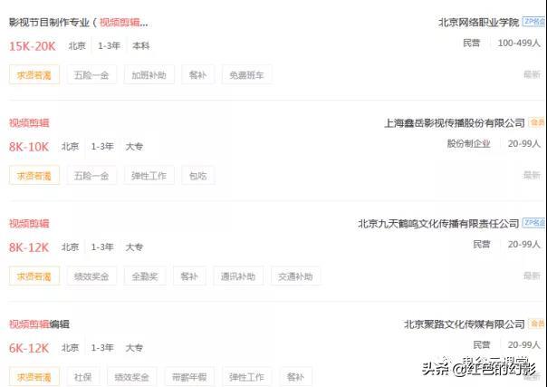 视频剪辑一个月多少钱工资,头条视频剪辑能赚多少钱