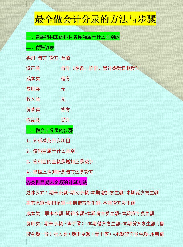 鬼才会计王姐把会计分录分类汇总,鬼才会计王姐