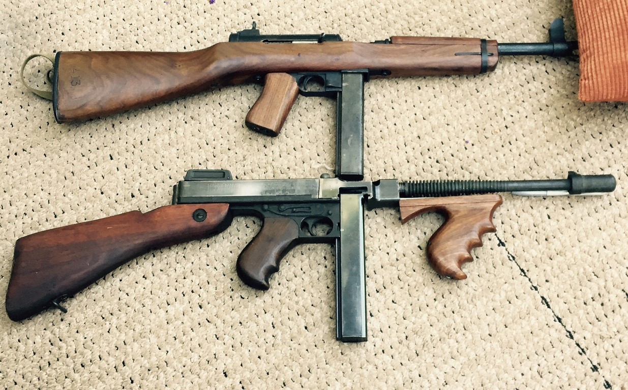 美国m3冲锋枪为什么叫黄油枪,美军m16sb冲锋枪