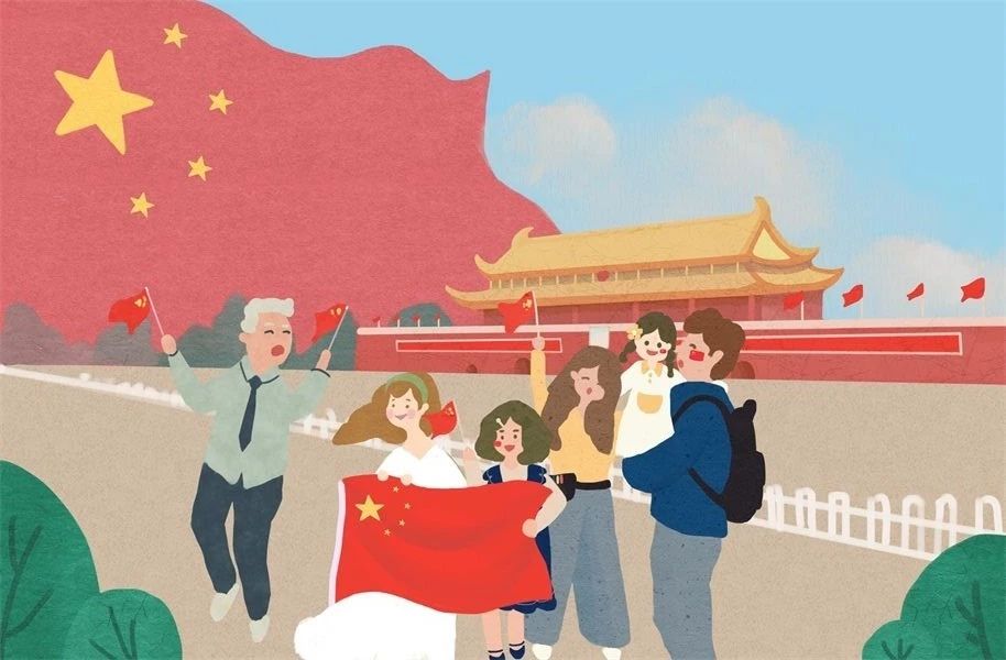 国庆节的手抄报简笔画加文字,国庆节手抄报简笔画图片可以打印