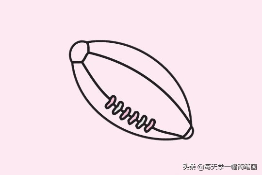 橄榄球运动员简笔画,橄榄球僵尸简笔画图