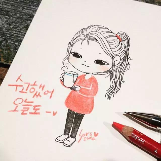 100张简笔画小学生,100张简笔花朵铅笔画