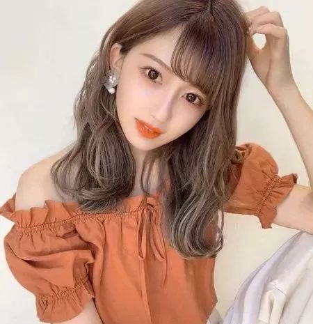 长脸型中长发烫发图片大全,小脸型中长发烫发