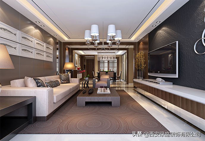 西安二手房翻新设计装饰画推荐,装修房子效果图现代简约的墙壁画