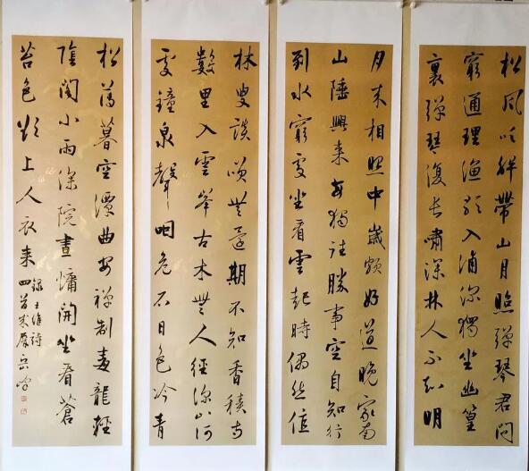 唐诗三百首经典诗词书法作品,最适合挂在客厅里的书法诗词